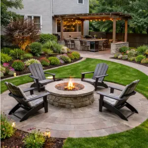 After garden landscaping in Dubai