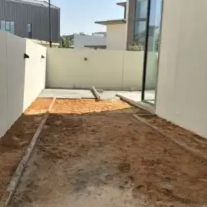 Before garden landscaping in Dubai